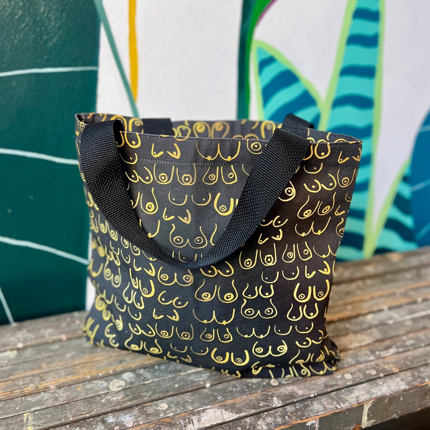 Gold Boobs Tote