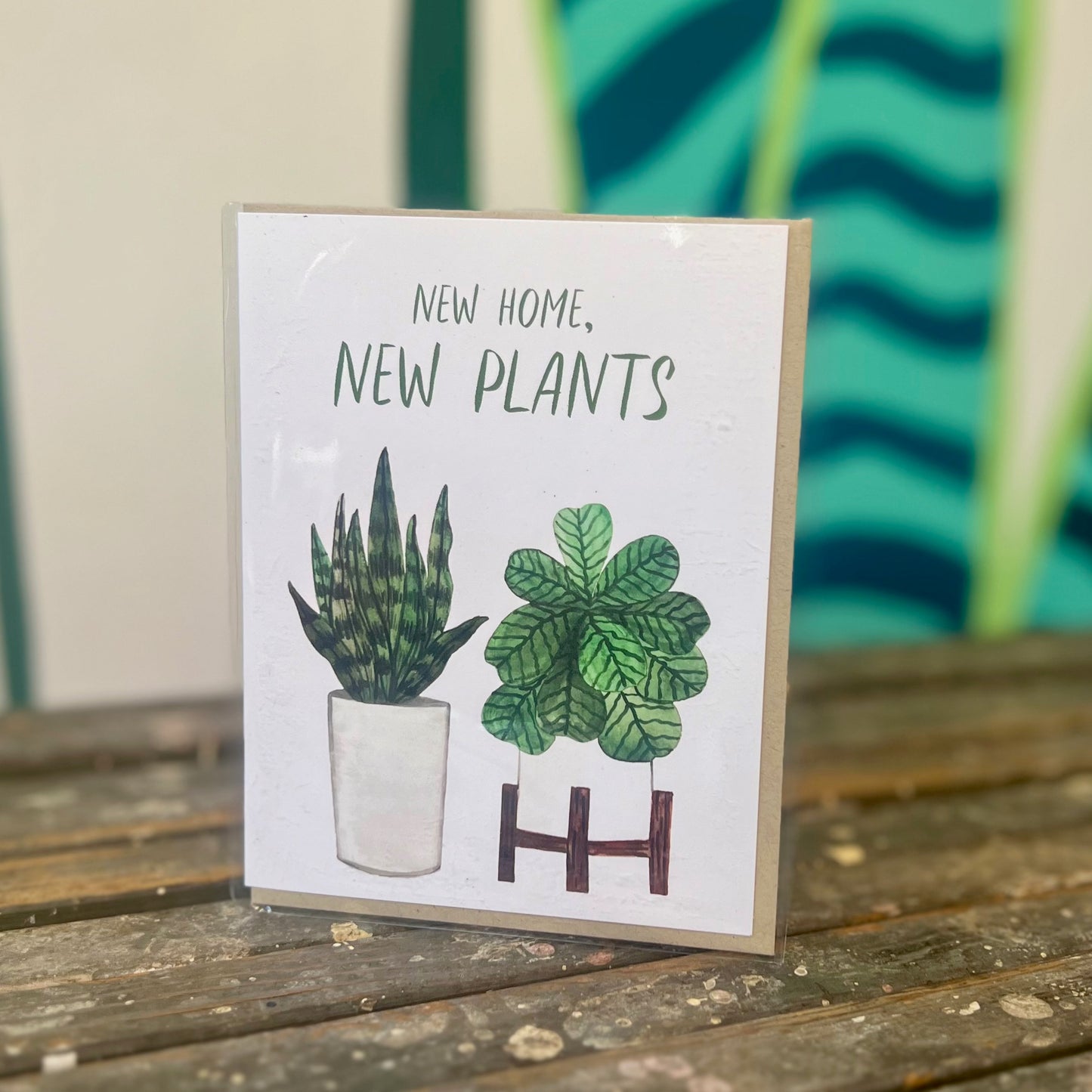 New Home New Plants Card